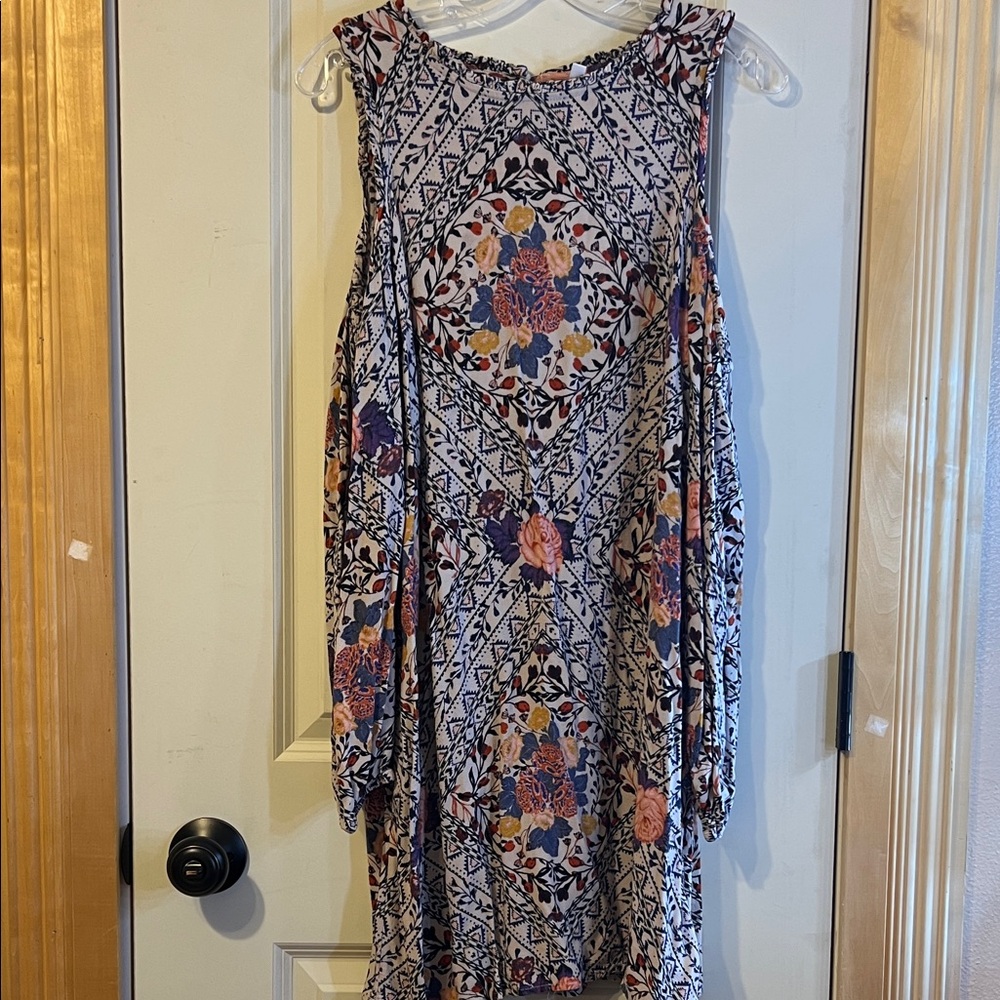 Xhilaration Floral Patterned Sleeveless Dress